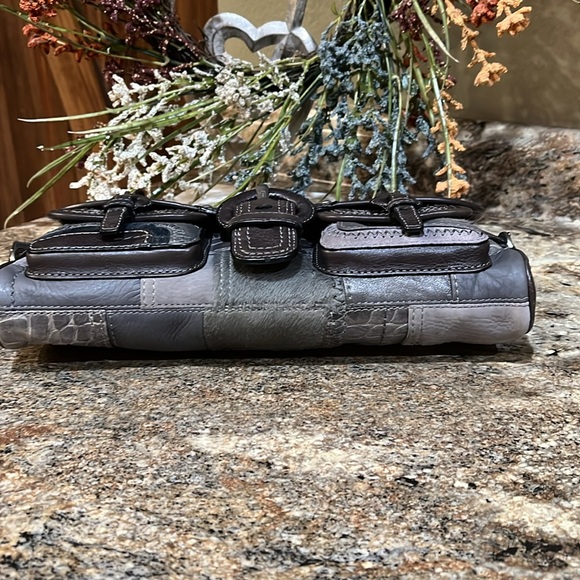 Coach NWT Legacy Over Sized Leather Patchwork Haircalf Clutch Bag - Picture 6 of 9